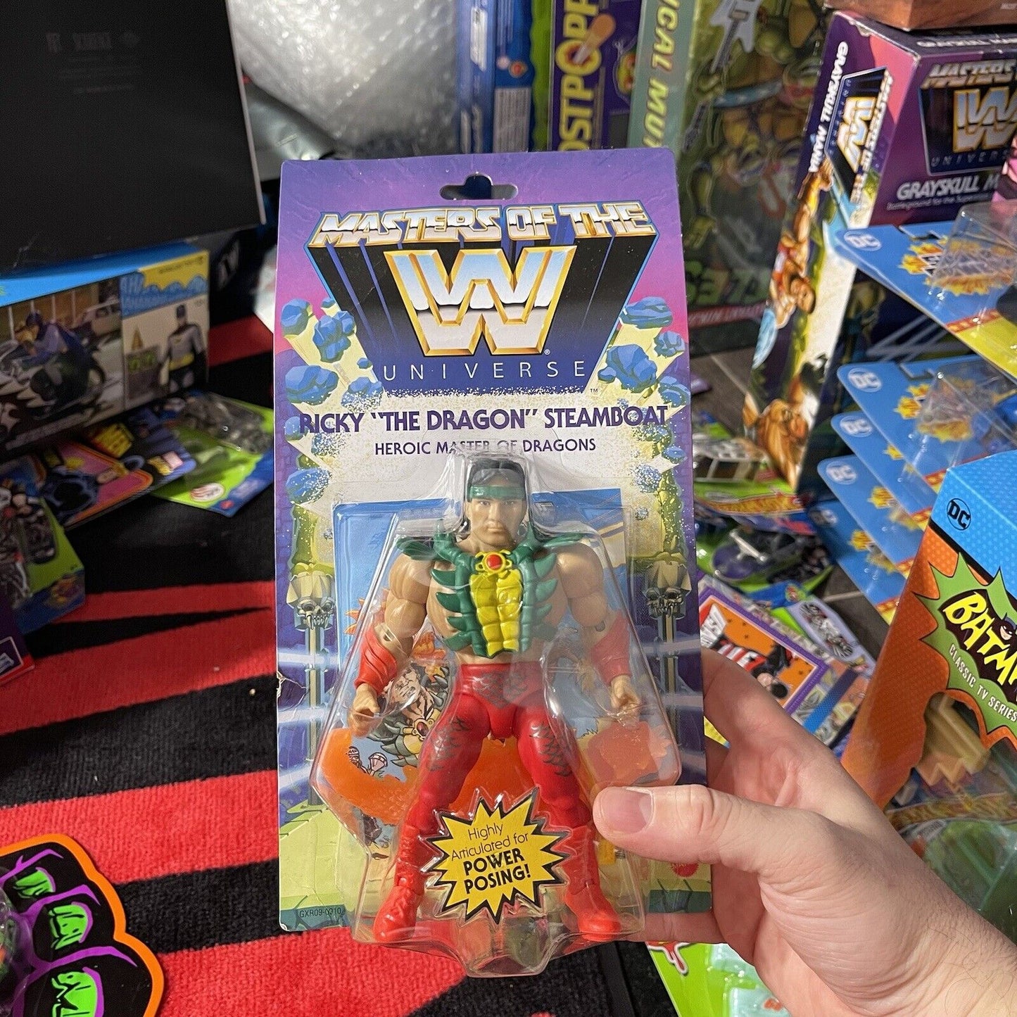 WWE Masters Of The Universe Ricky The Dragon Steamboat Mattel Action Figure MOTU