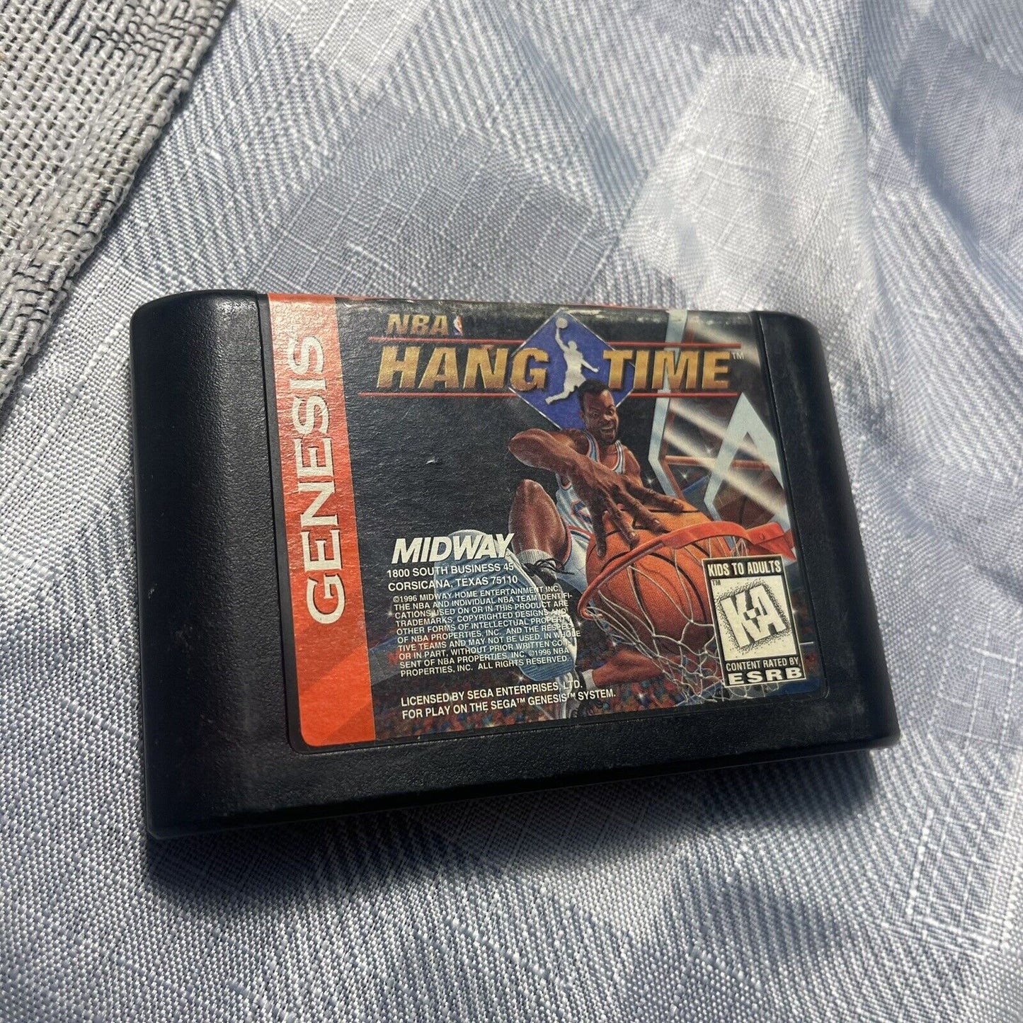 NBA HangTime (Sega Genesis, 1996) Cleaned & Tested