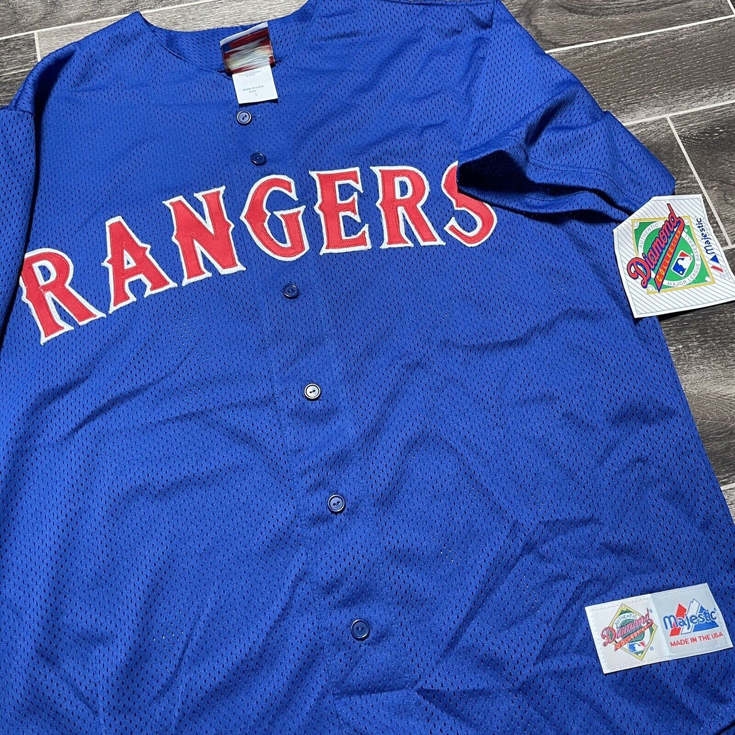 Texas Rangers Majestic Authentic Diamond Collection Jersey Men’s Size Large