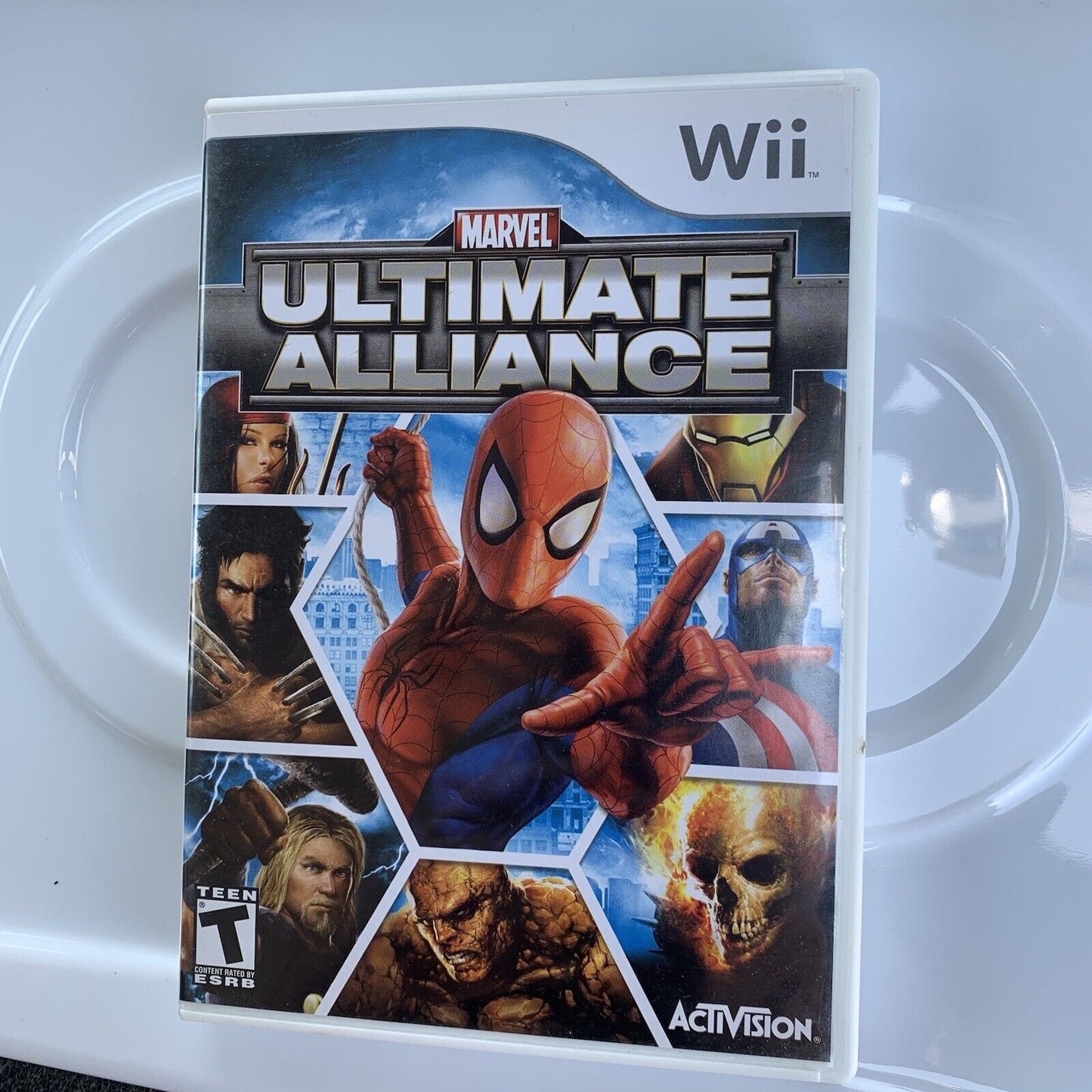 Marvel Ultimate Alliance Nintendo Wii 2009 Game Tested Disk Works Clean