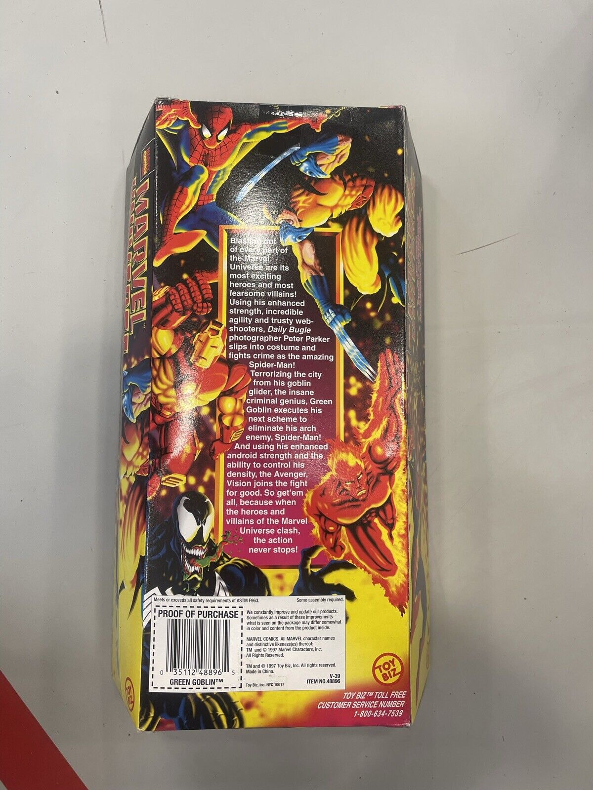 1997 Toy Biz Marvel Universe GREEN GOBLIN 10 Inch Poseable Figure #48896