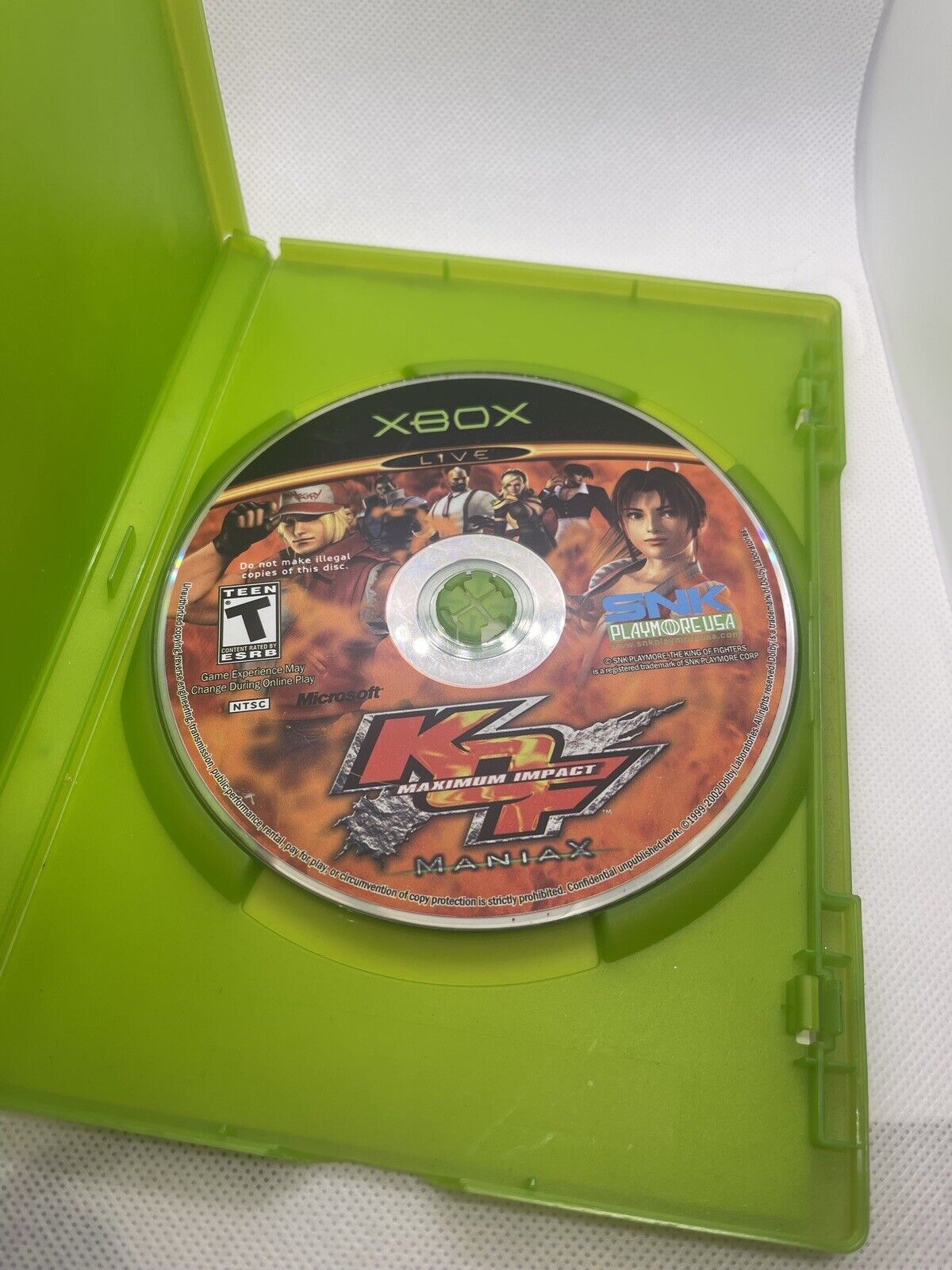 King Of Fighters Maximum Impact Maniax (Xbox Original, 2005) SNK - No Manual