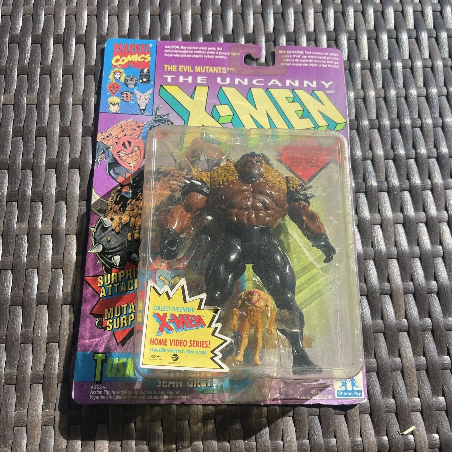 Vintage The Uncanny X-Men Evil Mutants Tusk 1993 Marvel Toy Biz Action Figure