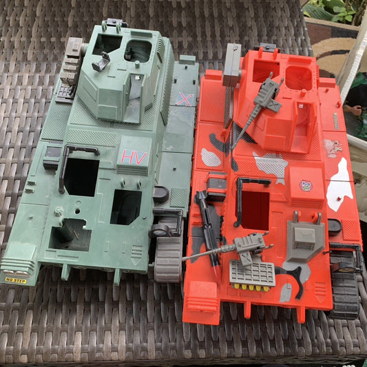 Lot Of 2 1986 Lanard CORPS Toy Tanks  - Incomplete
