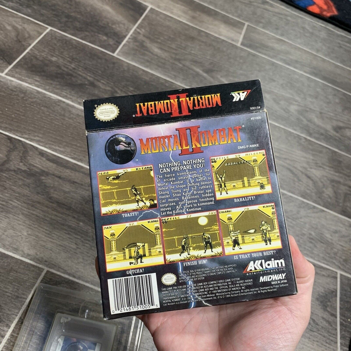 Mortal Kombat II (Nintendo Game Boy, 1994) Authentic, Tested & Working!