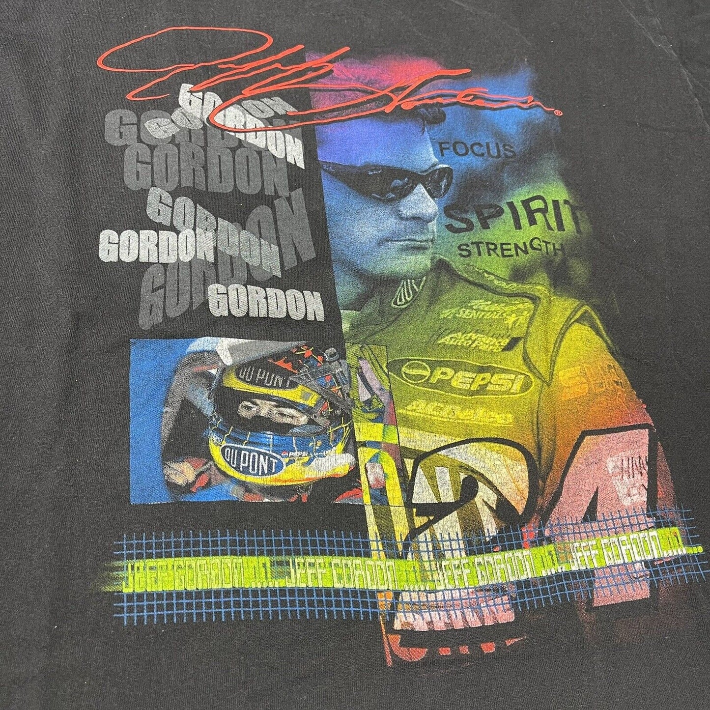 RARE VINTAGE 2000 Jeff Gordon T Shirt NASCAR DUPONT Size Large