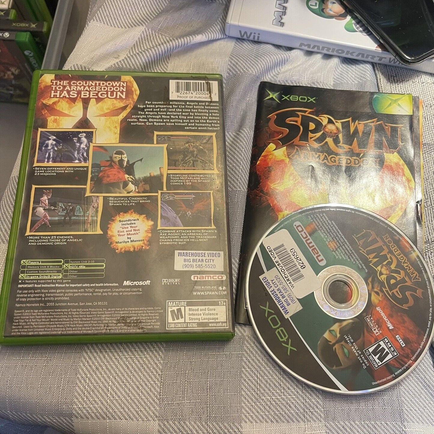 Spawn: Armageddon (Microsoft Xbox, 2003) Complete W/ case, manual, game