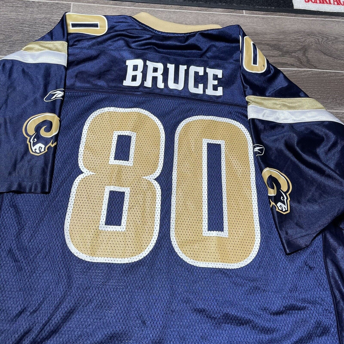 Los Angeles Rams Jersey Isaac Bruce size large Reebok blue