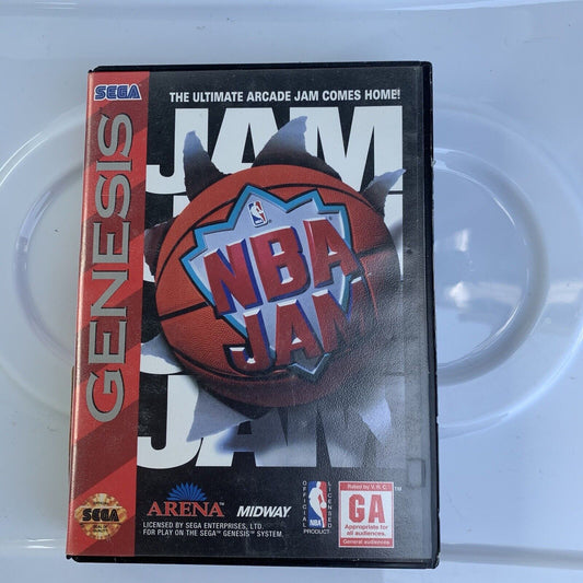 NBA Jam Arena Sega Genesis CIB COMPLETE