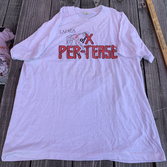 Vintage Ladies Of X Per-tease Pittsburgh Shirt Size Xl